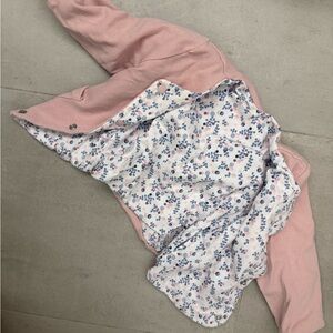 Pink Floral Lined Jacket (double-sides)